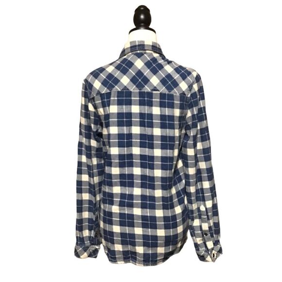 Divided by H&M Blue Plaid Shirt S - Picture 4 of 9
